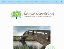 Tablet Screenshot of cantoncounseling.com